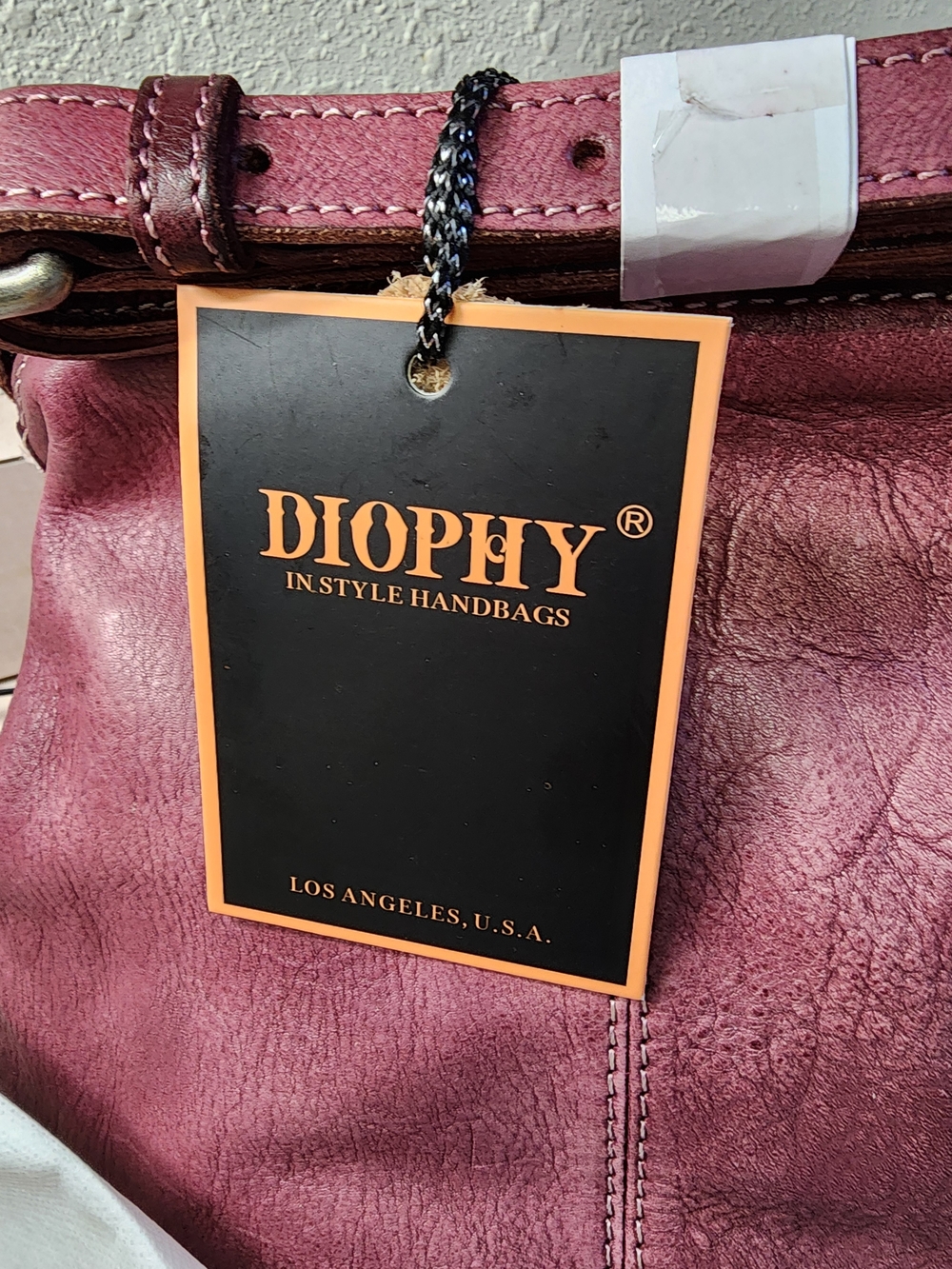 Diophy vintage-style doctor Bag (Style No. 150253). Soft Leather New - Picture 2 of 10